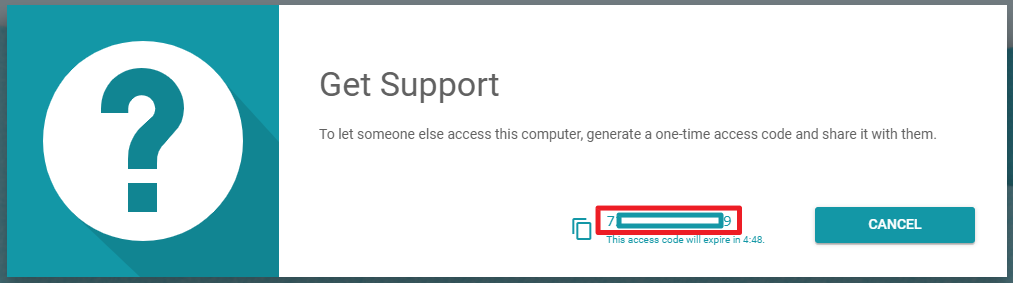 Generate Code in Chrome Remote Desktop